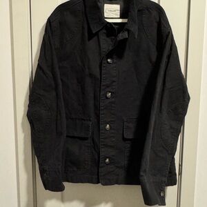 Everlane Black Lightweight Shirt Jacket